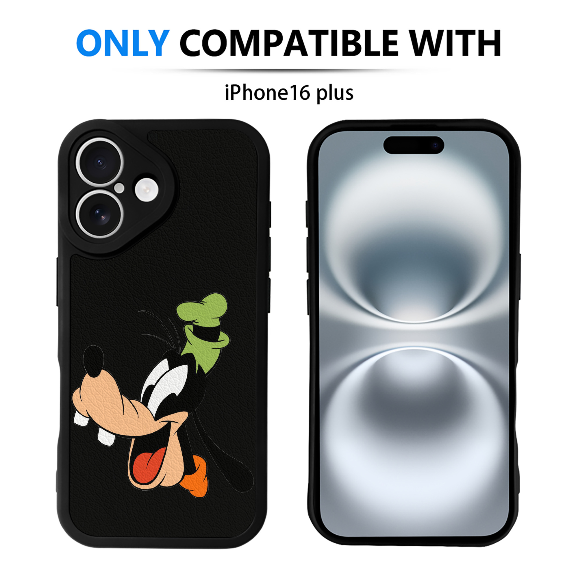 （画像用） ミッキーマウス Mickey Mouse 【iPhone 16シリーズ対応】シリコンスマホケース（レザー調） 材質：シリコン